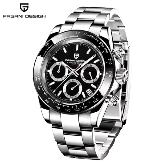 Men's Quartz Chronograph Stainless Steel Watch