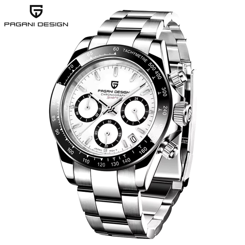 Men's Quartz Chronograph Stainless Steel Watch