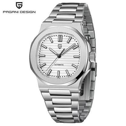New! Men's Stylish Watch With Automatic Movement And Sapphire Glass