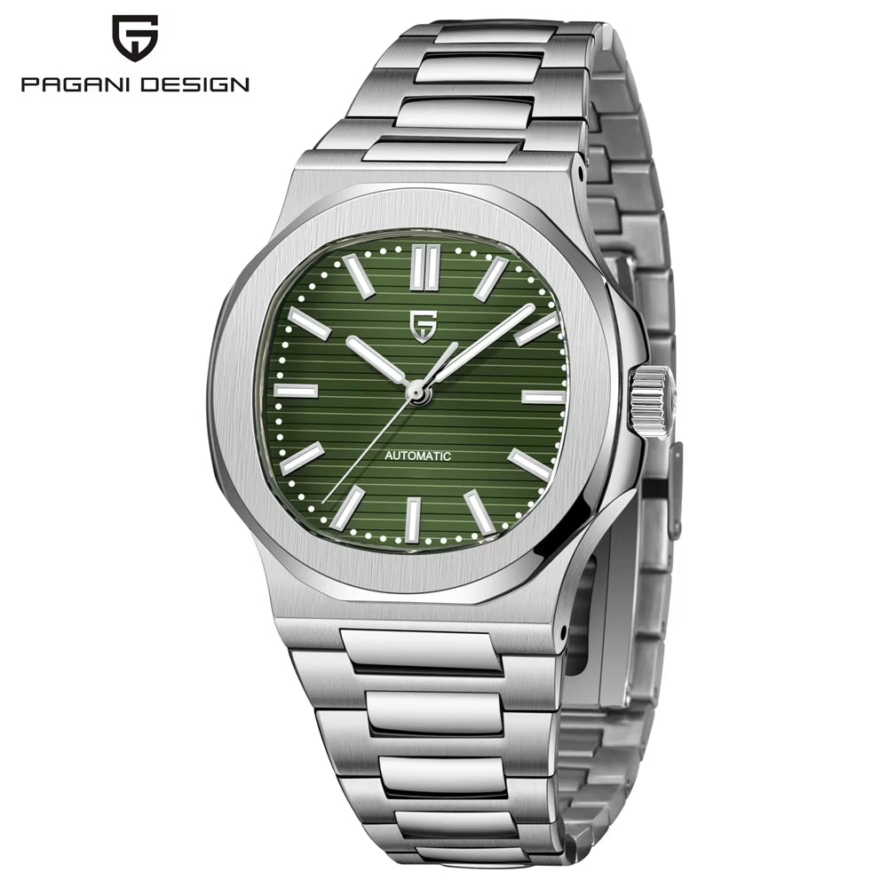 New! Men's Stylish Watch With Automatic Movement And Sapphire Glass