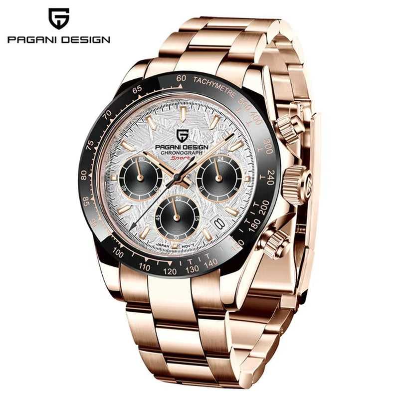 Men's Quartz Chronograph Stainless Steel Watch