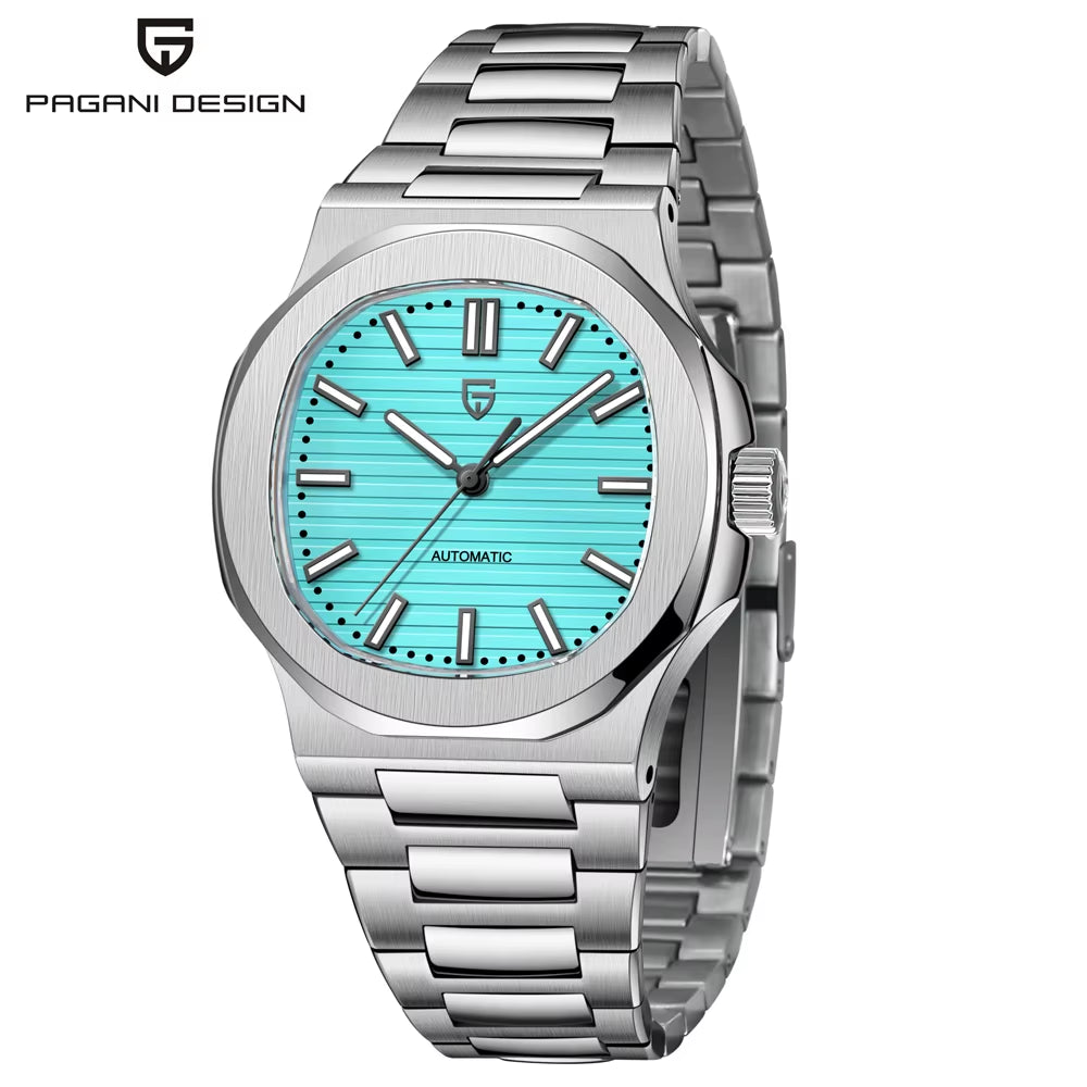 New! Men's Stylish Watch With Automatic Movement And Sapphire Glass