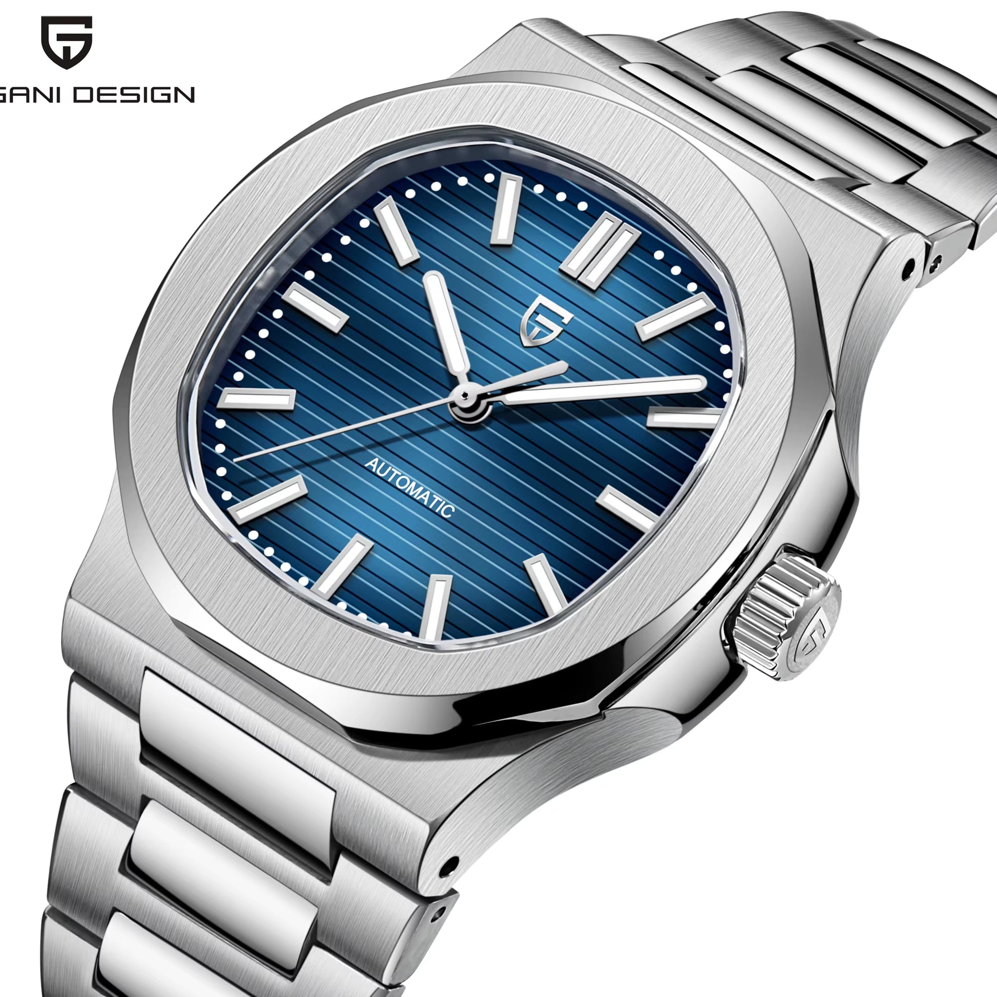 New! Men's Stylish Watch With Automatic Movement And Sapphire Glass