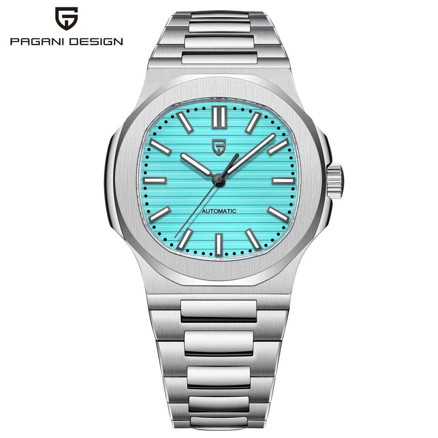 New! Men's Stylish Watch With Automatic Movement And Sapphire Glass