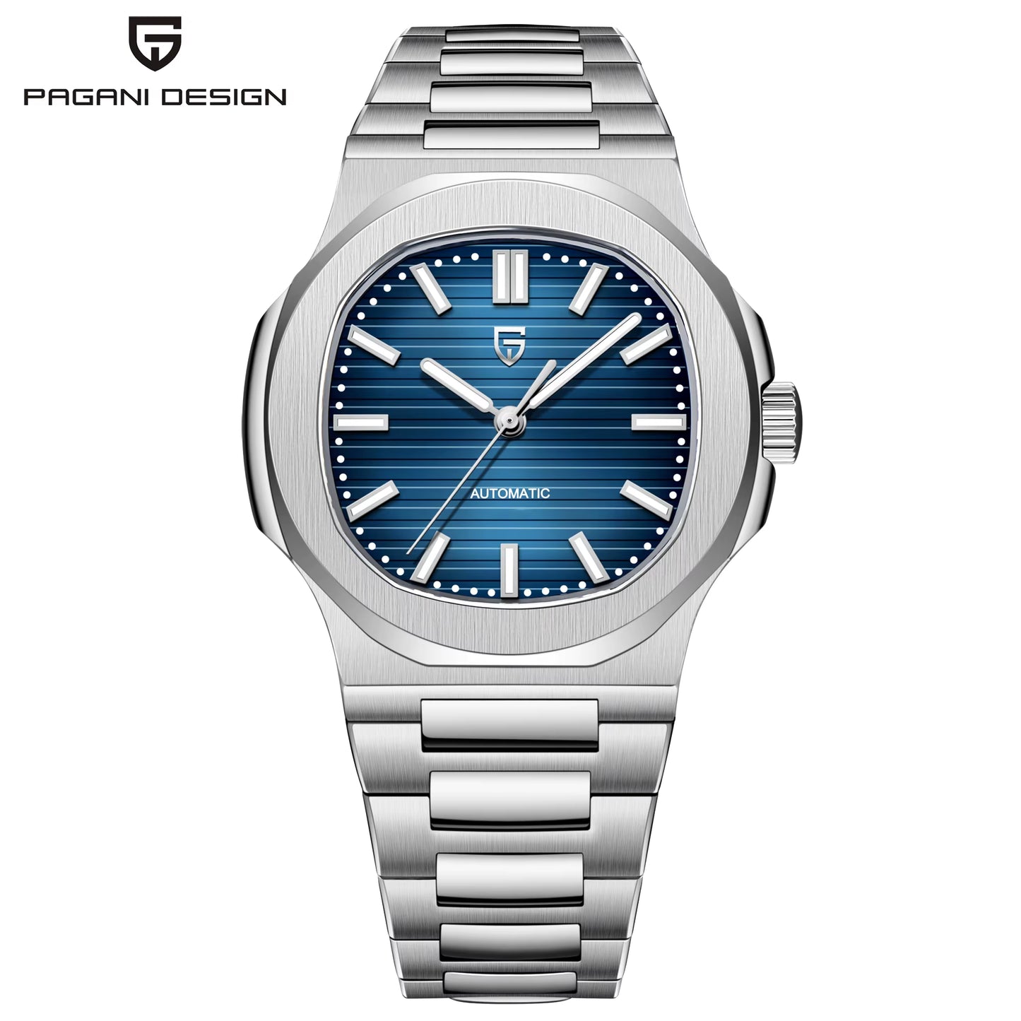 New! Men's Stylish Watch With Automatic Movement And Sapphire Glass