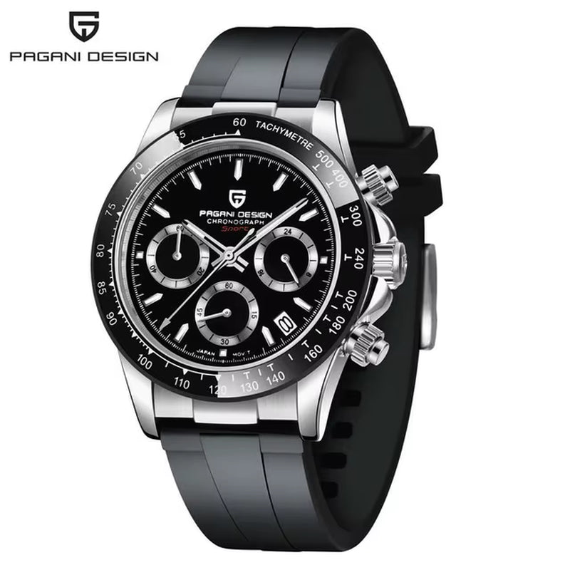 Men's Quartz Chronograph Stainless Steel Watch