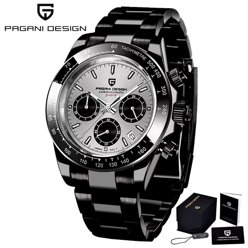 Men's Quartz Chronograph Stainless Steel Watch