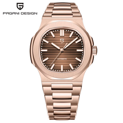 New! Men's Stylish Watch With Automatic Movement And Sapphire Glass