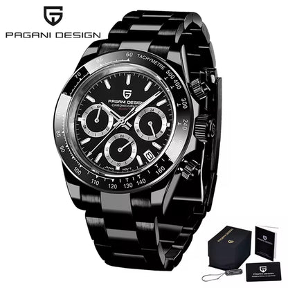 Men's Quartz Chronograph Stainless Steel Watch