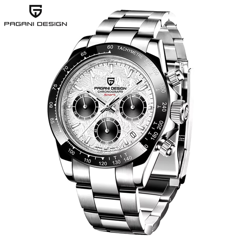 Men's Quartz Chronograph Stainless Steel Watch