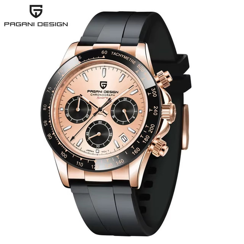 Men's Quartz Chronograph Stainless Steel Watch